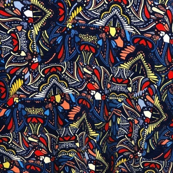 LULAROE Gracie Floral & Striped Tunic Top - NWT's - Picture 2 of 8